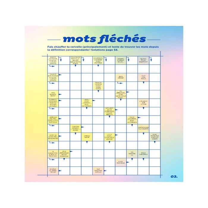 Mots fléchés érotiques et autres jeux impertinents