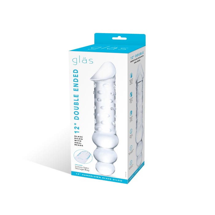 Dildo en Verre Double Ended 28 cm