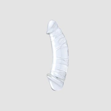Double Dong en Verre Girthy Realistic