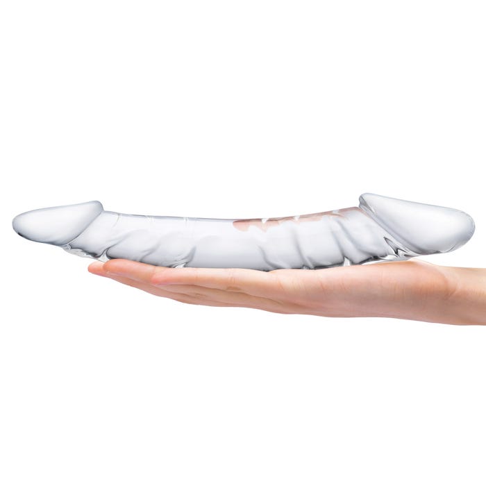 Double Dong en Verre Girthy Realistic