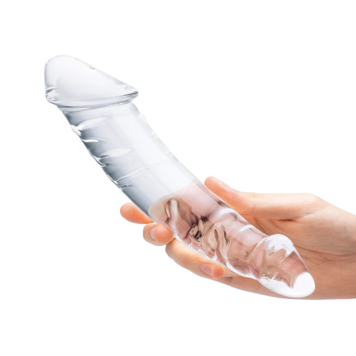 Double Dong en Verre Girthy Realistic
