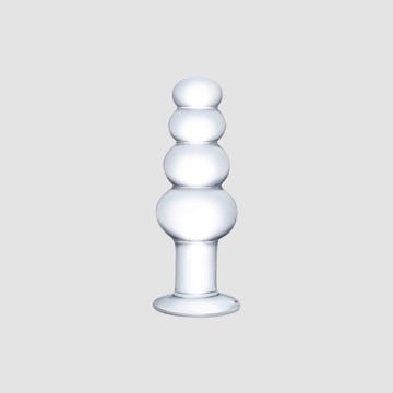 Plug Anal en Verre Beaded 17 cm