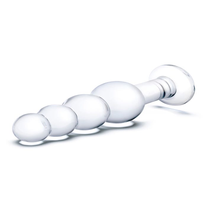 Plug Anal en Verre Beaded 17 cm