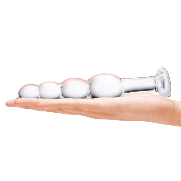 Plug Anal en Verre Beaded 17 cm