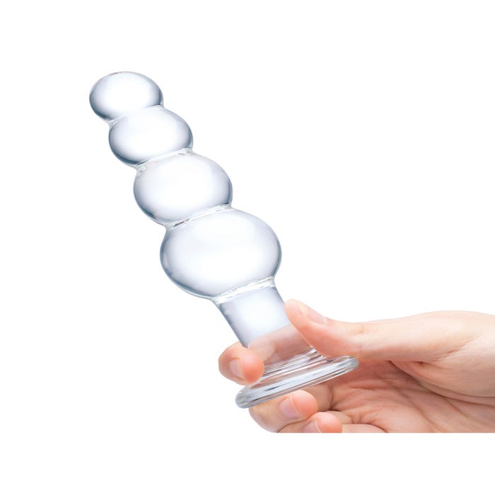 Plug Anal en Verre Beaded 17 cm