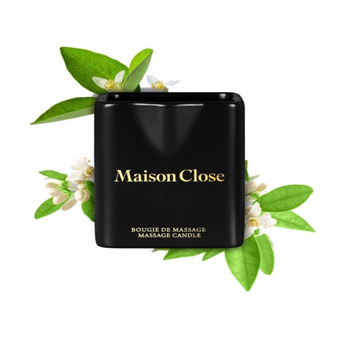 Bougie de Massage Fleur d'Oranger À Fleur de Peau