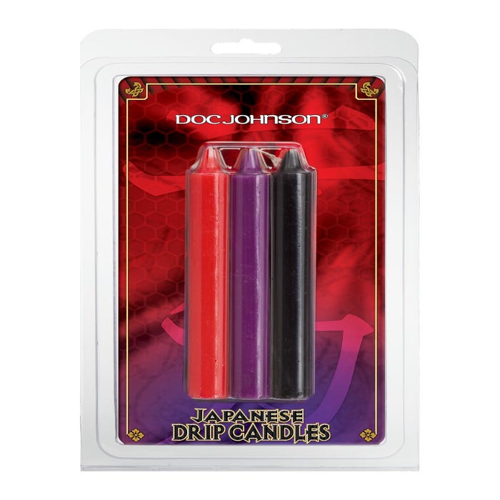 Kit 3 bougies BDSM Japanese Drip Candles