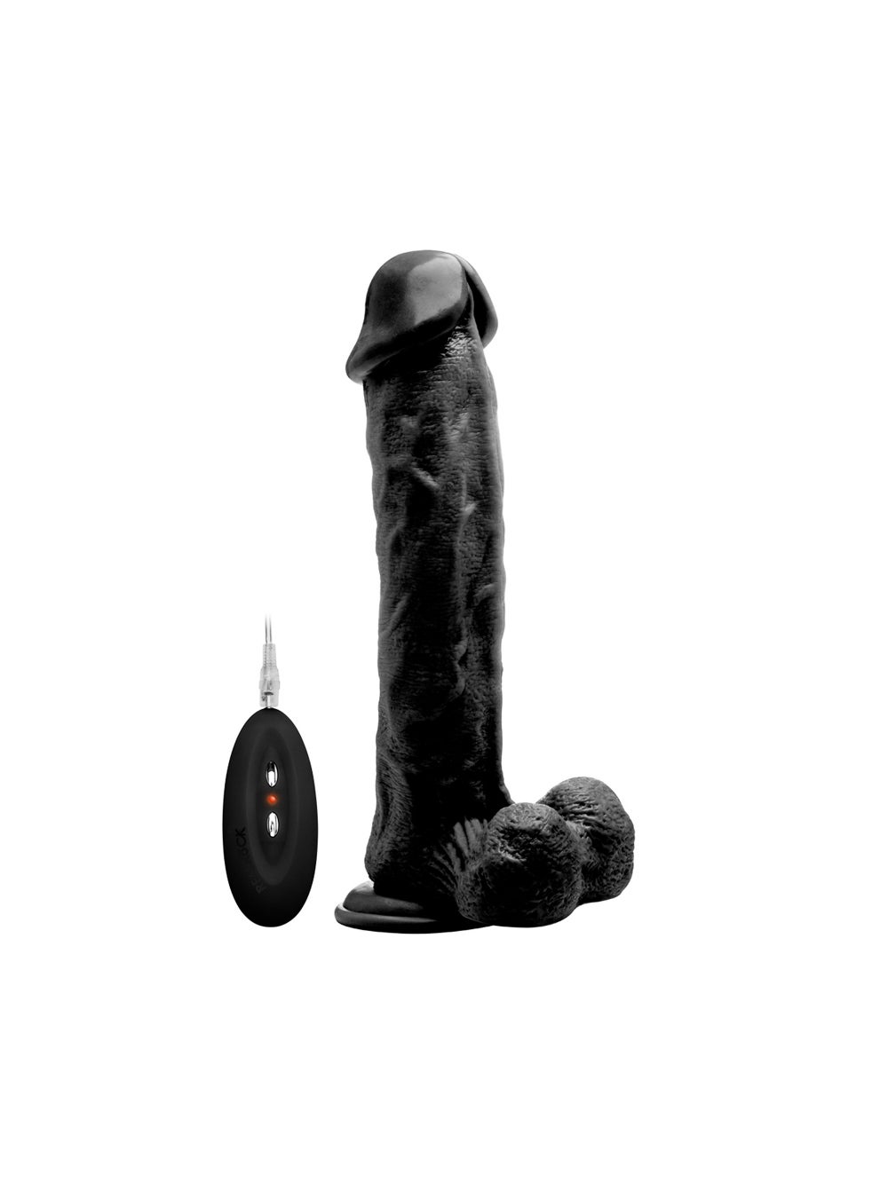 Vibromasseur XXL avec Testicules Réaliste Télécommandé 28 cm