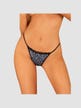 String Nadines Léopard Bleu