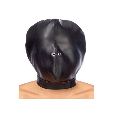 Cagoule BDSM en Similicuir Fermée Fetish Tentation