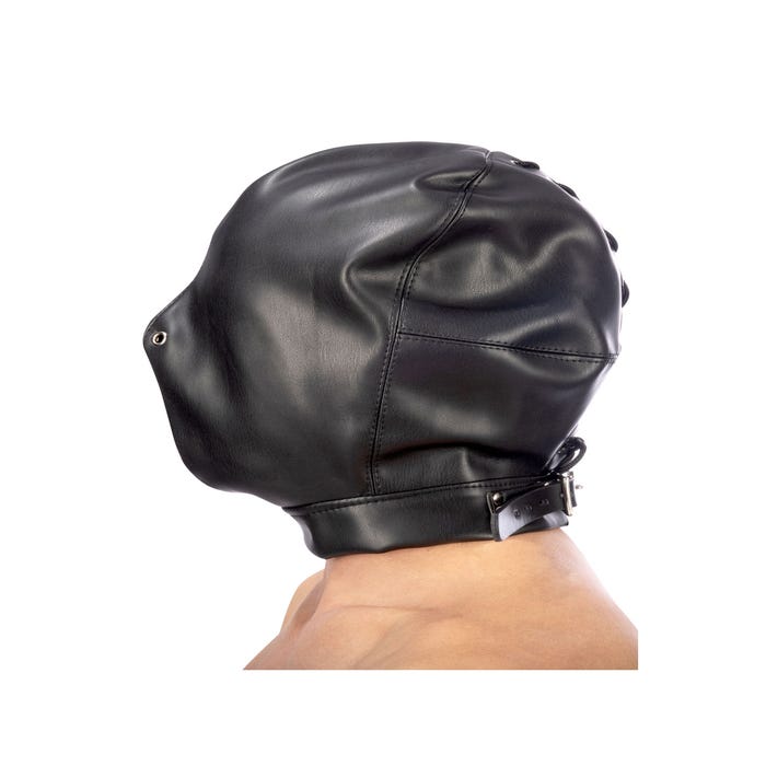 Cagoule BDSM en Similicuir Fermée Fetish Tentation