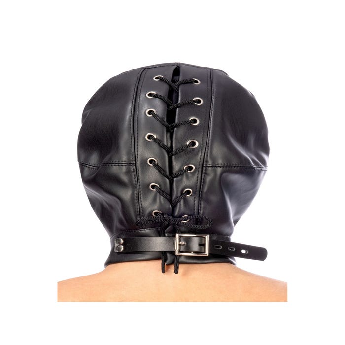 Cagoule BDSM en Similicuir Fermée Fetish Tentation