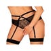 Culotte Ouverte Porte-Jarretelles Allunes Noire