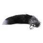Black & White Fox Tail M