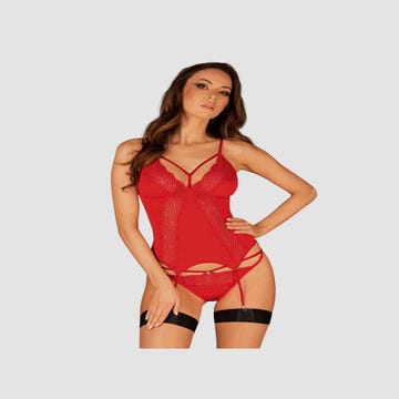 Guêpière Diyosa Rouge