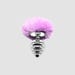 Plug anal en métal Fluffy Twist L