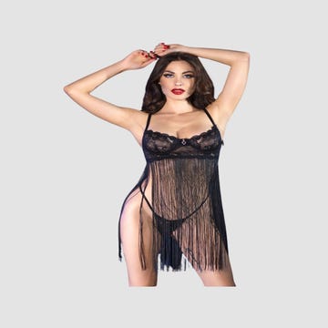Nuisette Babydoll CR4496 Noire
