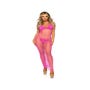 Robe Longue 86963 Résille Rose