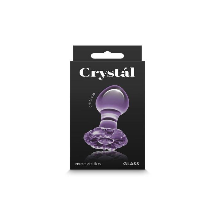 Plug Anal en Verre Crystal Flower