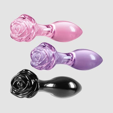 Plug Anal en Verre Crystal Rose