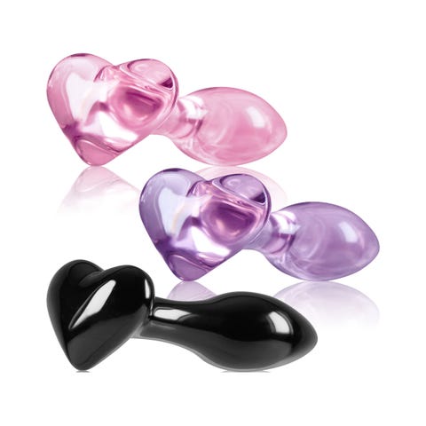 Plug Anal en Verre Crystal Heart