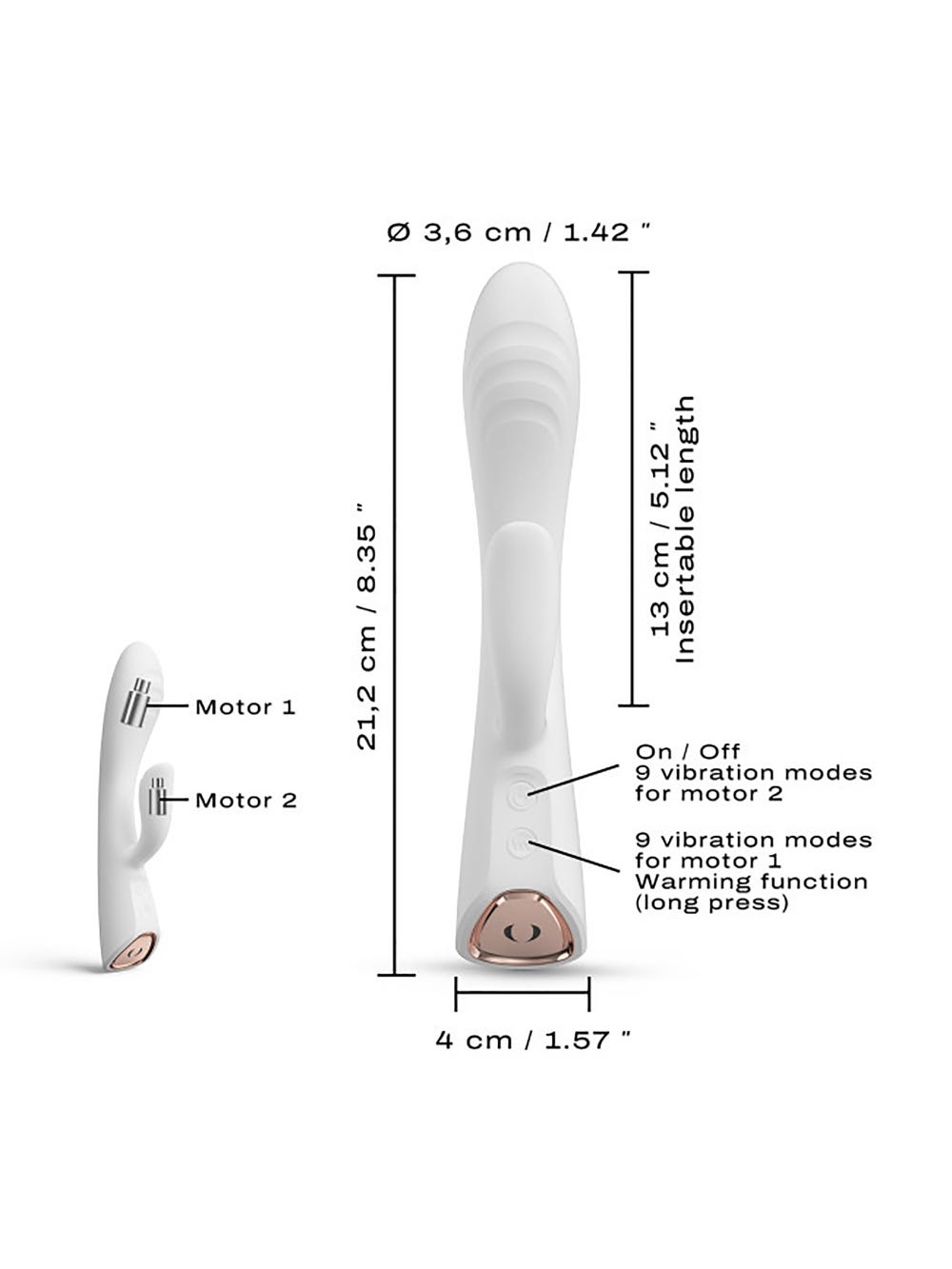 Vibromasseur Rabbit Chauffant Flexi