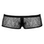 Boxer boutons dentelle noir