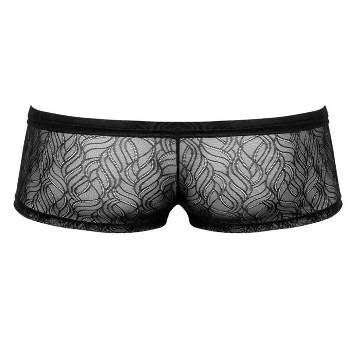Boxer boutons dentelle noir