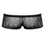 Boxer boutons dentelle noir