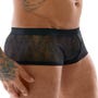 Boxer boutons dentelle noir