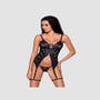 Guêpière Angelica Leather Collection Noire