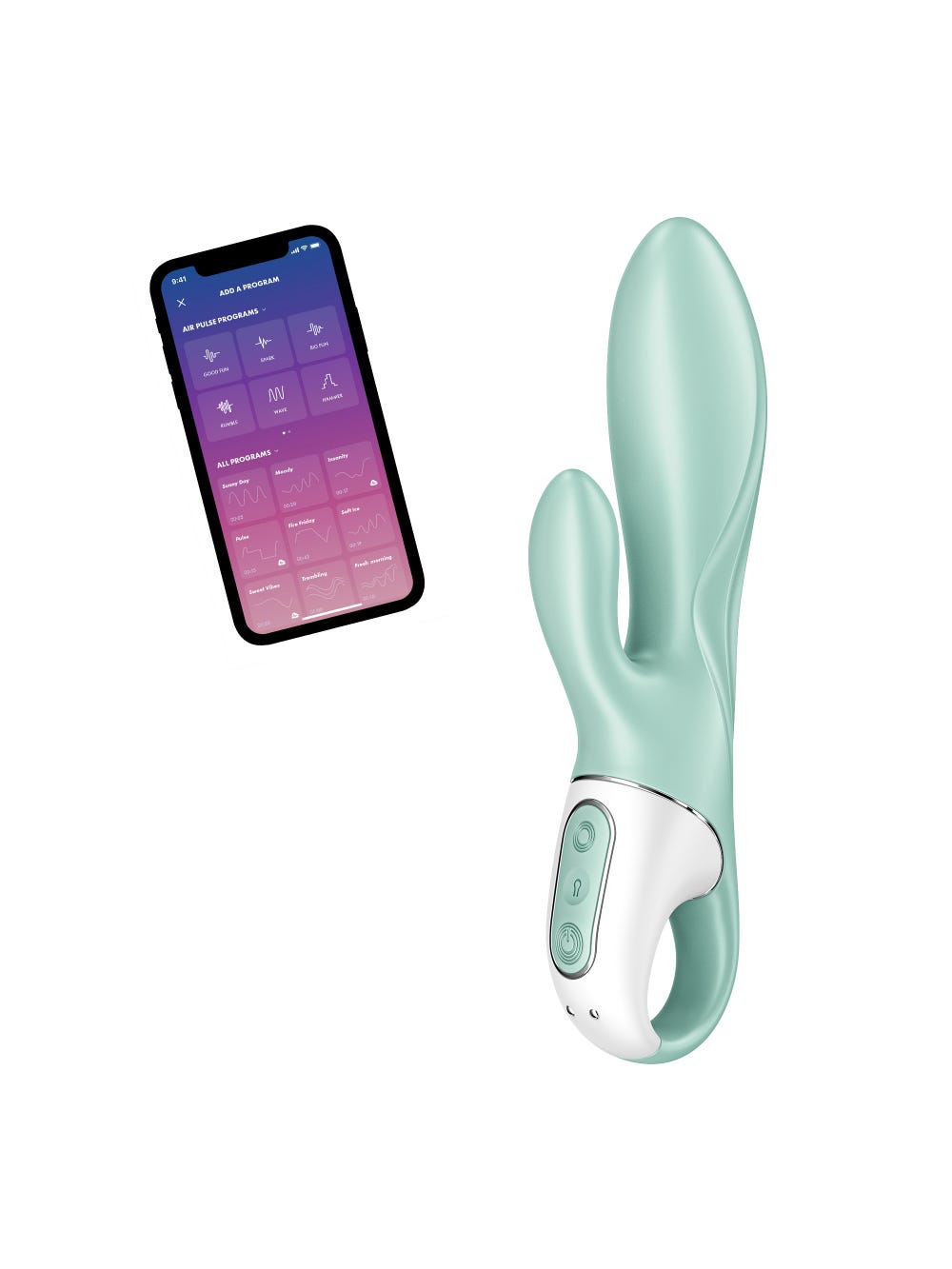 Vibromasseur Rabbit Gonflable Connecté Satisfyer Air Pump Bunny 5 main product photo