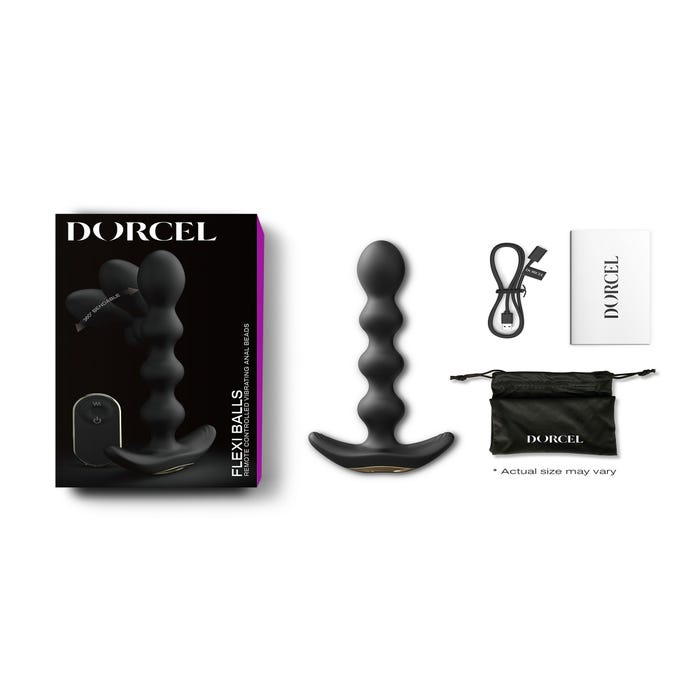 Chapelet Anal Vibrant Télécommandé Flexi Balls