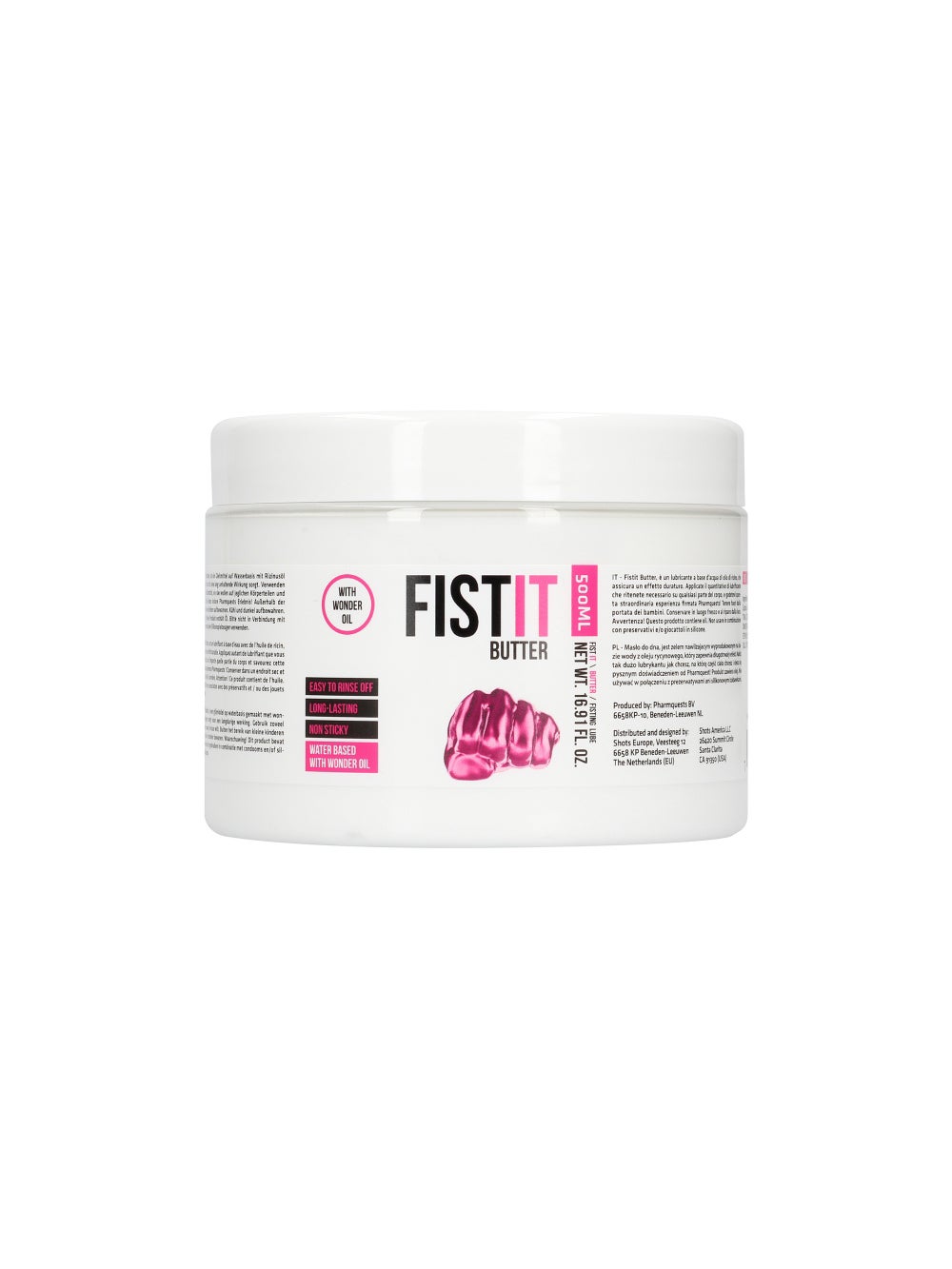 Lubrifiant Fisting Butter Pot de 500 ml