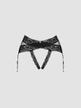String Porte-Jarretelles Ouvert Lacrisia Noir