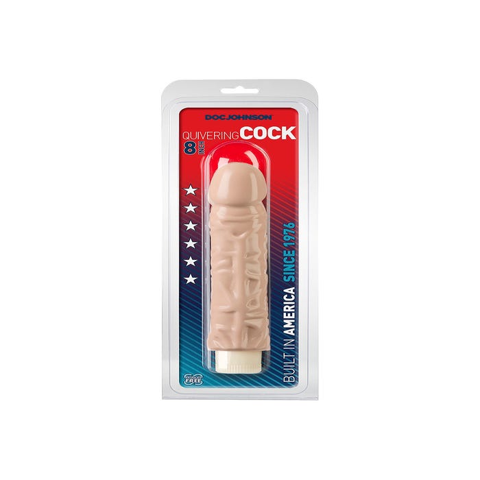 Vibromasseur Réaliste Classic Quivering Cock 20,3 cm