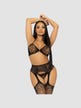 Ensemble 3 Pièces 81656 Résille & Strass Noir