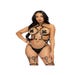 Harnais Coeur KI4038 Noir & Or