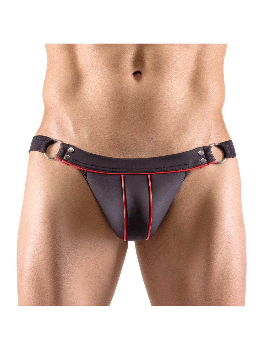 Jockstrap Anneaux Rouge & Noir main product photo