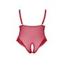 Body Ouvert Dentelle Florale Rouge GT