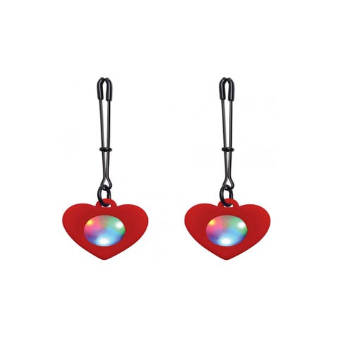 Pinces à Tétons Coeur Lumineuses Charmed