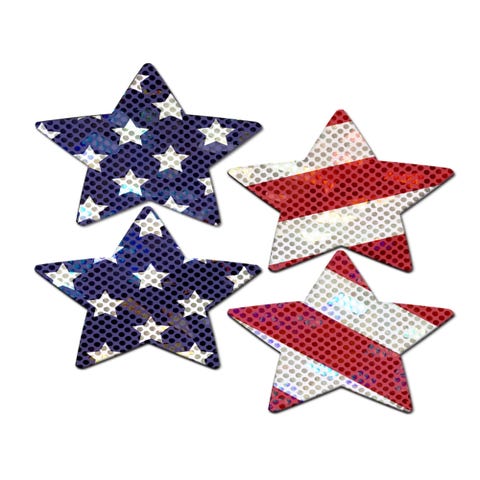Cache-Tétons Mini Étoiles USA