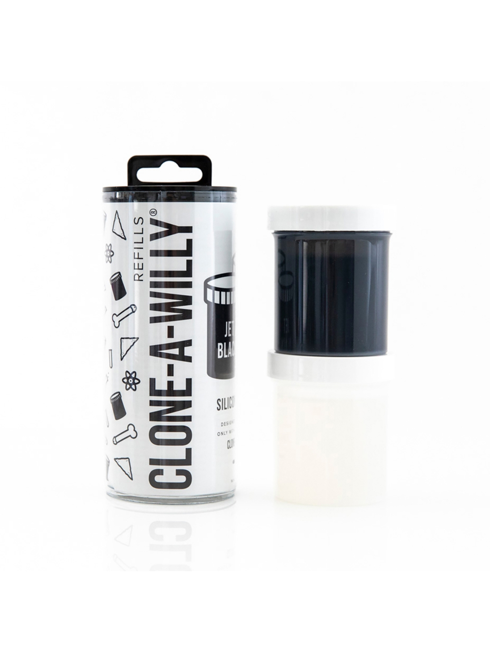 Recharge Silicone Jet Black pour Clone-A-Willy 226 g