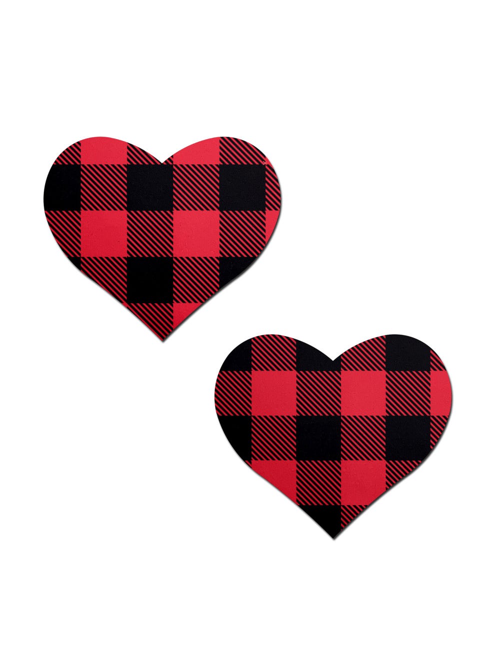 Cache-Tétons Coeur Vichy Rouge & Noir main product photo