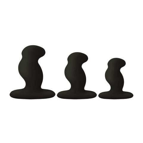Kit Plug Anal Vibrant G-Play Trio Plus Noir
