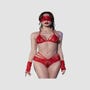 Ensemble 4 Pièces CR4608 Dentelle Rouge