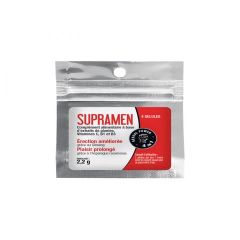 Aphrodisiaque Supramen 4 gélules
