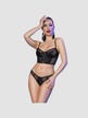 Ensemble 2 pièces CR4615 motif serpent noir