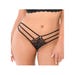 String dentelle & lanières noir