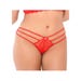 String dentelle & lanières rouge